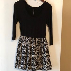 Black and white dress